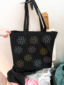 Flower Tote - READY TO SHIP