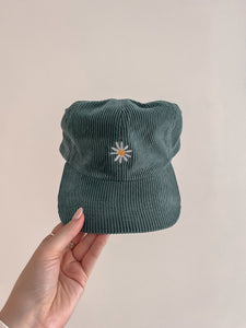 Daisy Corduroy Cap