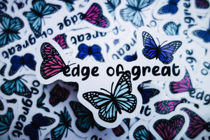 Edge of Great Sticker